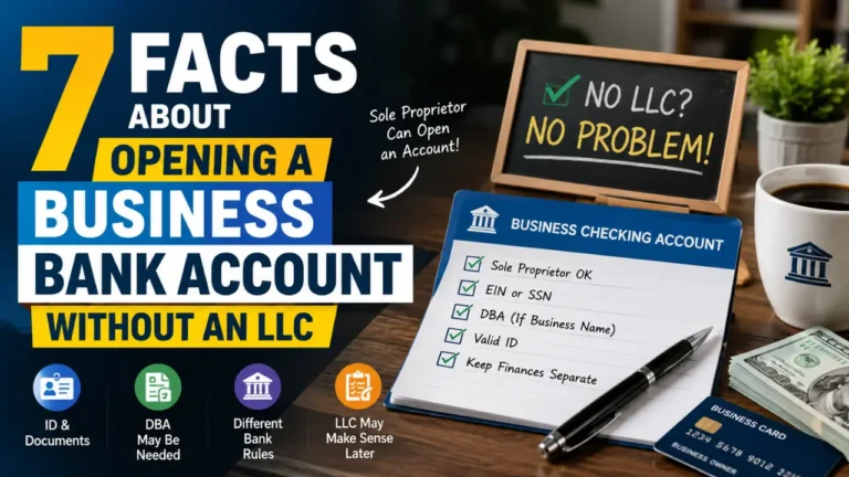 You may not need an LLC to open a business bank account. Learn how sole proprietor banking works and what banks may ask for before approval.