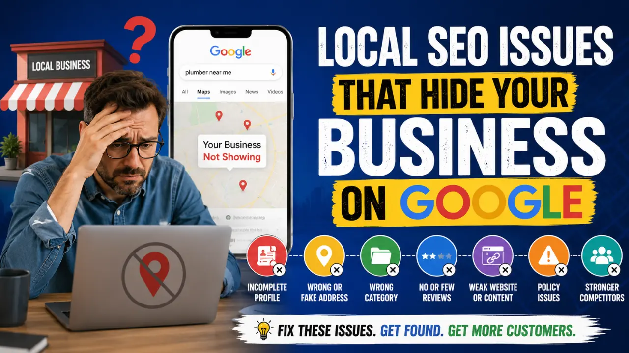 Your business profile may be invisible on Google for simple but costly reasons. Learn the main causes and the steps that can improve visibility now.